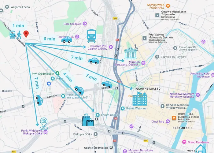 Duo - 10 Min To Old Town Gdansk,pkp & Shopping Mall ホームステイ
